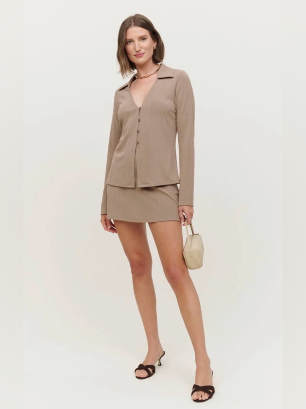 Reformation Mills Knit Two Piece- Size XL